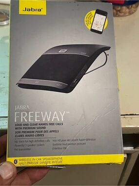 Jabra Freeway Wireless In-Car Bluetooth Speakerphone - Black & Silver